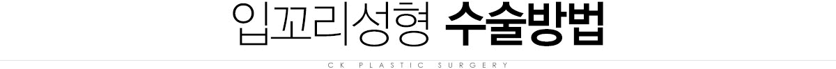 입꼬리성형 수술방법 입꼬리성형 수술방법